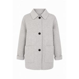 울혼방 뒷비죠 핸드메이드코트 LC21DZHD003X