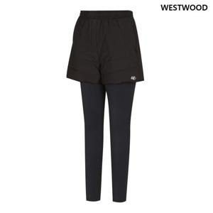 [웨스트우드] 여성 덕다운 반바지 배색 레깅스 WM4WSPR868