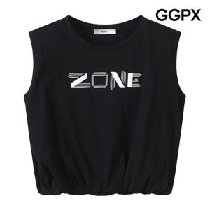 [지지피엑스]ZONE 프린팅 벌룬 민소매 티셔츠 (GP5TS003F)