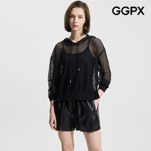 [지지피엑스]비치룩 망사 후드 티셔츠 (GP4TS026F)