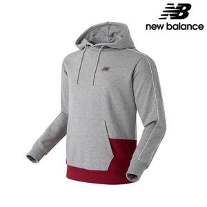 뉴발란스 NBNC71L383-MG 컬러블럭 공용 후드티 긴팔티
