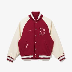 [뉴에라] 보스턴 레드삭스 래글런 바시티 재킷 레드 14742023
