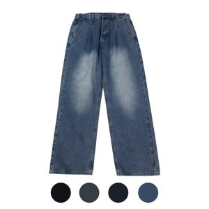 [파파브로]멘즈 OB 뒷밴딩 원턱 와이드핏 청바지 IC-JEA-DV404