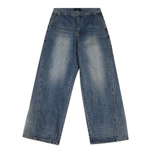 [모로엠]멘즈 와이드핏 커브진 노턱 청바지 NBJ-JEA-3118