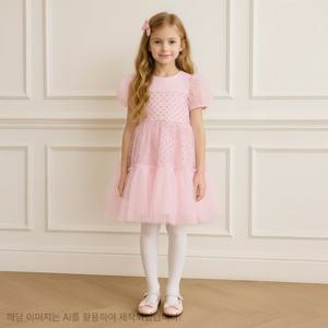 [로엠걸즈(아동)]반짝반짝 퍼프 드레스원피스 RGOW25W1P
