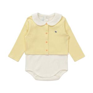 [블루독베이비8] 26SS(YE)가디건 SET 바디슈트B HJ (4617067603) (BLUEDOG BABY 유아 출산 백일 선물 도트