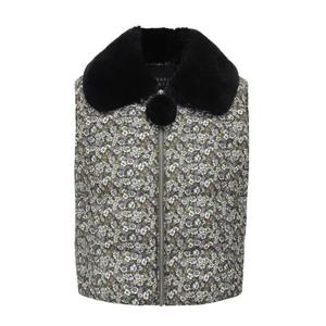 여성퍼 카라 구스다운 크롭 베스트 521E4JV482IV