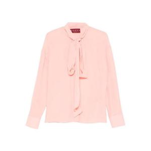 26FW 구찌 Crepe De Chine Bio 실크 셔츠 850284Z7AXX5209 TP569900830