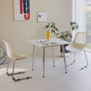 [베스트리빙] 스칸디 크롬 제트라 800 2인 세라믹 식탁세트