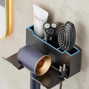 백포켓 무타공 헤어 드라이기 거치대 수납