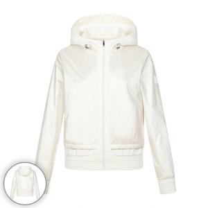 [핑] 여성 소재 믹스 후드 블루종 점퍼 121E3JP254