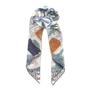 롱샴 파리지앵 가든 플로럴 실크 스카프 50641GSO 006