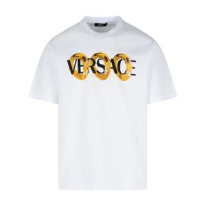 25SS 베르사체 반팔 티셔츠 10133021A134012W580 WHITE DOM