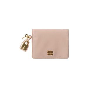 미우 미우 스몰 레더 월렛 파우더 핑크 5MV204-2IGA-F0236