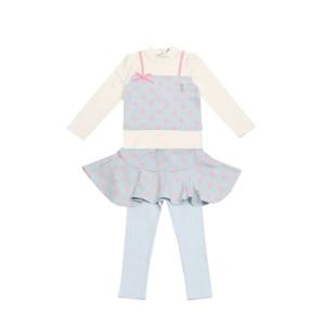 [프렌치캣(백)]BL 하트 뷔스티에 상하복(Q55DDT310DP210)