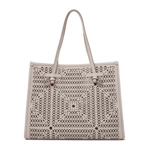 마르셀라 퍼포레이티드 가죽 더블 쇼퍼백 BS12390 LNR211