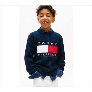 [타미힐피거칠드런] 인타샤 헤리티지 플래그 스웨터 T42G0WWO400BT1 (2컬러)