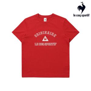 [르꼬끄] 남녀공용 레터 그래픽 르프레쉬 반팔티 QR123LRS22_DRD