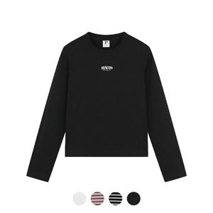 [폴햄][폴햄] 여성 16수 코튼 그래픽 크롭 긴팔티_PHE3TR2110