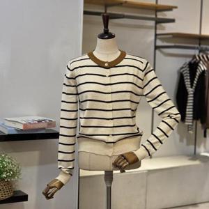 [반에이크]VB5XKCM305Z_배색 라인 줄무늬 가디건