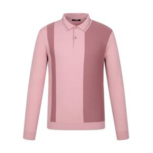 [팬텀]가을 남성 양두조직 컬러블럭 카라 니트 / 211E3SR101_PK_