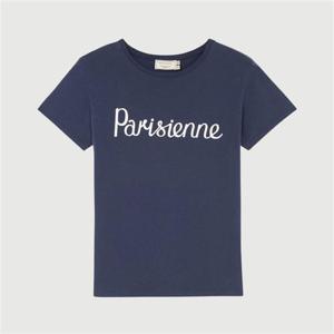 메종키츠네 파리지엥 로고 반팔 티셔츠 AW00101KJ0005 NA