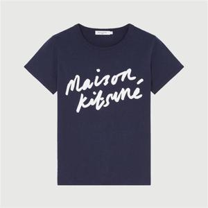 메종키츠네 핸드라이팅 클래식 반팔 티셔츠 AW00104KJ0005 NA