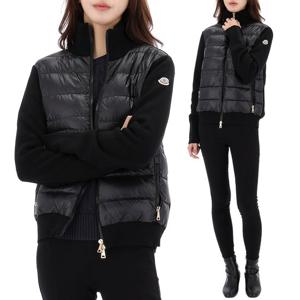 25FW 몽클레어 로고 패치 믹스 집업 자켓 9B00056 M1131 999