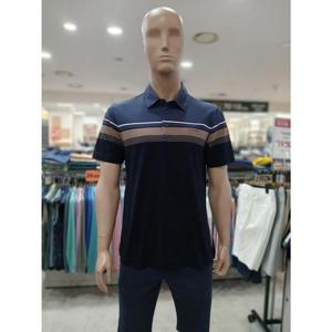 크로커다일 세이브존05 변형조직 상단 분할 패턴 제천 에리 네이비 반팔 테셔츠 AATS2402 33