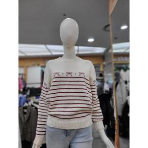 ab.f.z 세이브존05 리본 스트라이프 라운드 니트티 lfz1hw57