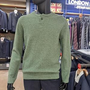 런던포그 본점 HL01 가네코 변형 버튼넥 니트 LOWNA451