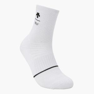 데상트골프양말 JQS DQ12MFSO16-BWTG 남성 직각 장목 양말 / Bright White
