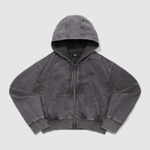 엄브로바람막이 LQC UQ122CFT29-DCH 레이트 체크아웃 우먼스 후드 집업 DARK CHARCOAL