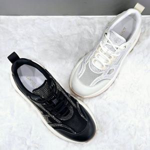 [탠디]블링 포인트 여성스니커즈 X2HF50ZT60 WHITE BLACK 4DC JJ