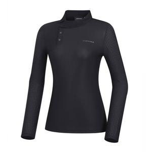 [와이드앵글] 여성 TO 펀칭 믹스 변형 카라 티 WWP24234Z1