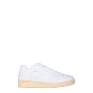 질샌더 남성 화이트 가죽 로우탑 스니커즈 JSMU860009_MUZ00004N100