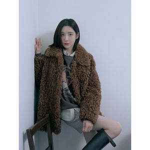 [쥬크]부클 페이크 퍼 하프 코트 Z254PSF656