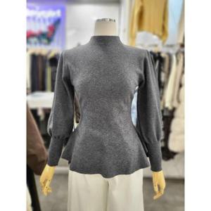 밸리걸 세이브존01 겨울 모크넥 볼륨소매 플레어 니트 615590-1