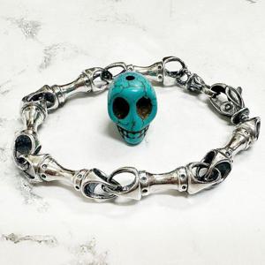 스털링925실버 순은팔찌 엔틱본즈 체인팔찌P01