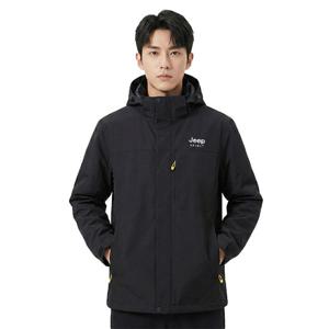 JEEP SPIRIT 공용 에센셜 기능성 윈드브레이커 블랙 (JSFAJK411)