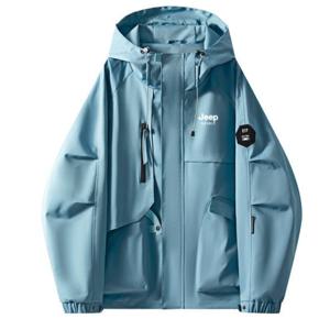 JEEP SPIRIT 지프로고 후디 바람막이 블루 (JSSPJK81)