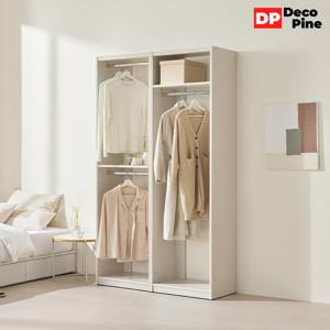 데코파인 우디 시스템 행거 1200 A세트 긴옷장 옷장 드레스룸