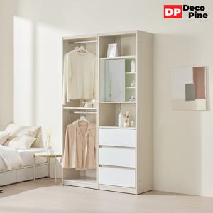 데코파인 우디 시스템 행거 1200 C세트 화장대 옷장 드레스룸