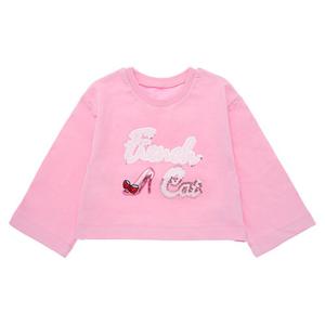 [프렌치캣(백)]PK 크롭 TOP(Q41DBT160)