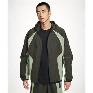 NIKE 테크 드라이 핏 우븐 컬러 블록 루즈 오버사이즈 재킷 M - 세쿼이아오일 그린블랙 IH8462-355 1643214