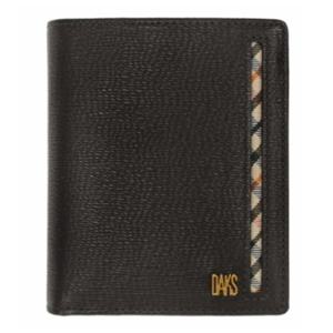 [닥스ACC][선물포장/쇼핑백동봉] 브라운 가죽 골드로고 중지갑 DBWA2F913W3