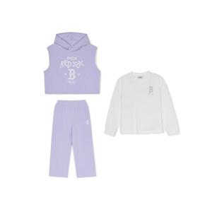 M MLB키즈조끼 TQK 7FS1V0251-43LDL 바시티 여아 VEST 긴팔 3 SET 보스턴 레드삭스