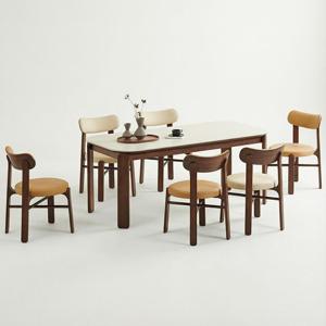 스코나 모네드 세라믹 원목 6인 식탁세트(의자6개)