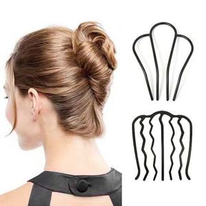 올림머리 고정 U핀 헤어핀 뒤꽂이 비녀