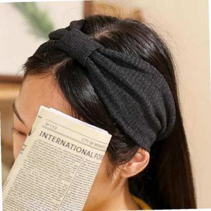 (엔젤슈슈) 리본 골지 터번 헤어밴드(진그레이)머리띠